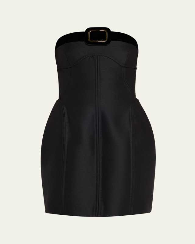 Strapless Sculpted Mini Dress